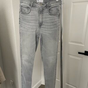 Zara Light Gray Denim Jeans